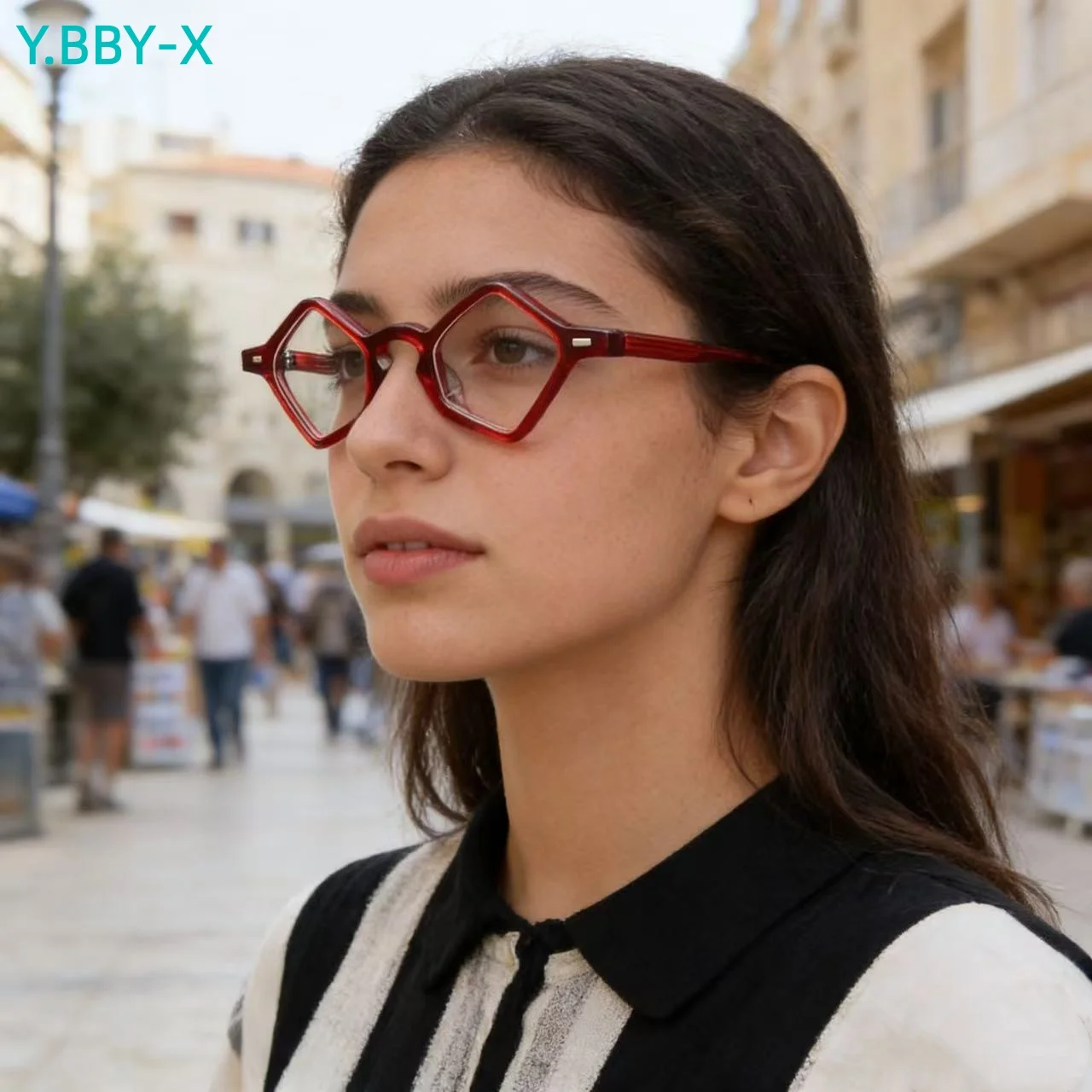 

Оптические квадратные оправы для очков Y.BBY-X, очки по рецепту, для близорукости от -0.5 до -6.0, мужские очки для дальнозоркости от +0.5 до +6.0