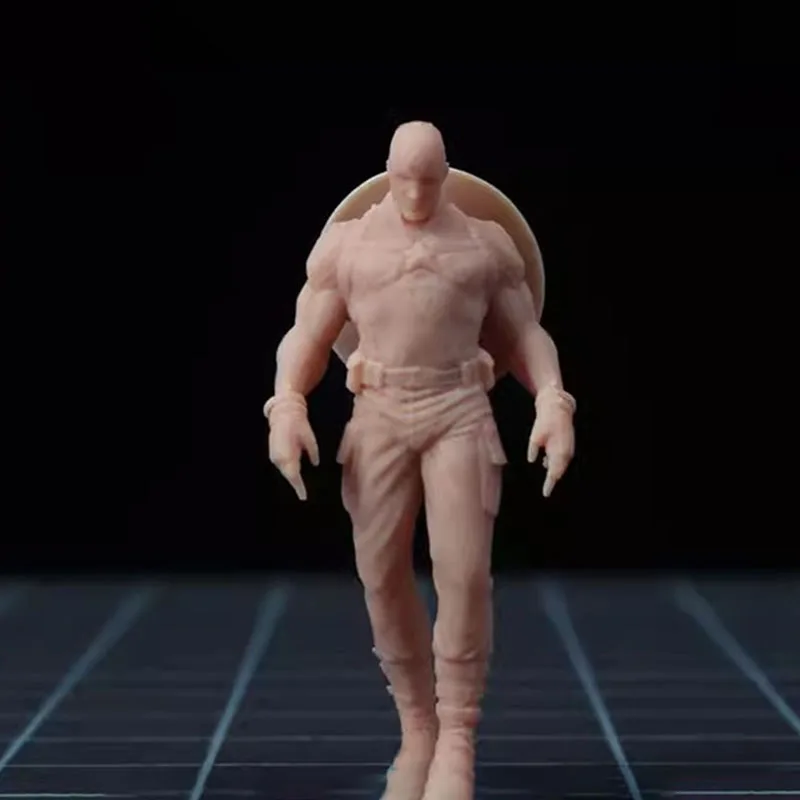1/64 1/43 مقياس الأبيض نموذج مشهد مصغر دمية غير معلمة الكابتن بطل مصغرة ألعاب شخصيات الحركة