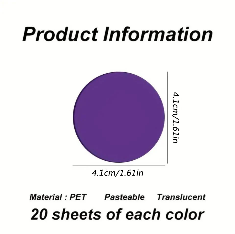 160 Sheets Pack Cute round Transparent Sticky Notes Clear Waterproof Page Flags Book Markers Sticky Tabs for Organizing