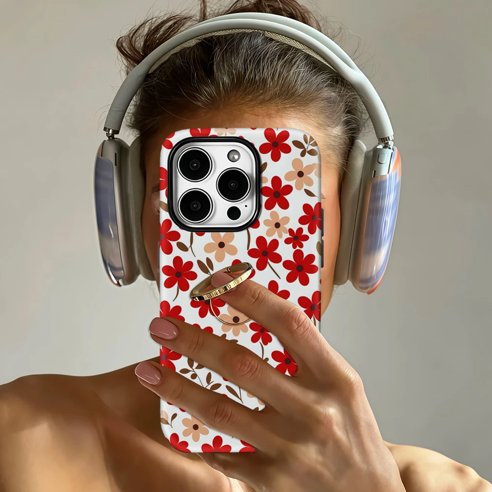 Red Flower Phone Case for IPho - Phone Cases Iphone 13 review and price