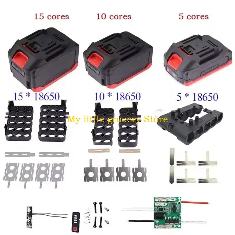 

D5BD Plastic Battery Housing For Suitable Tool 10/15/20 Cores ABS Case Featuring Advanced Burning Management System Protections