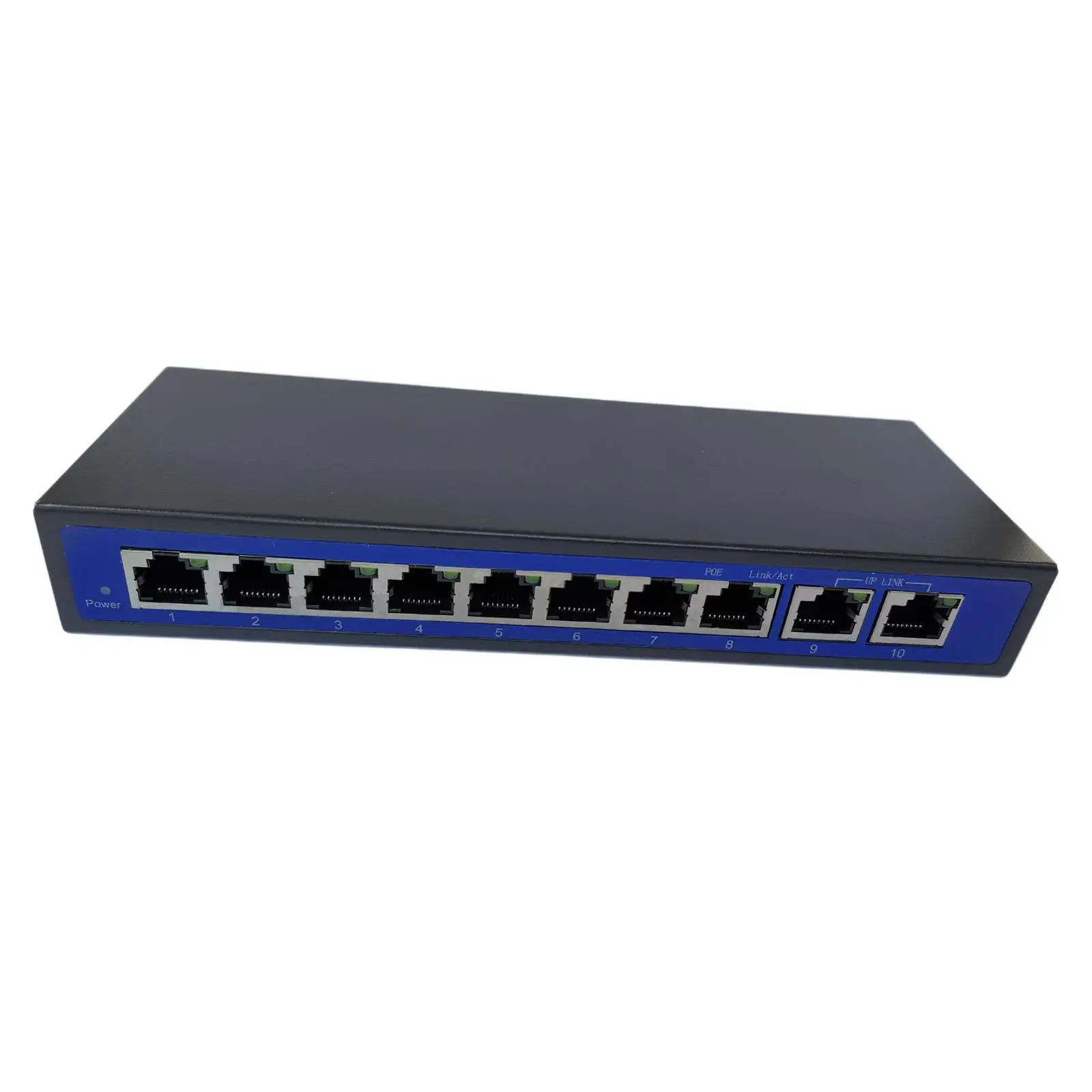 0Mbps 8 POE إرسال الطاقة عبر محول إيثرنت 4,5+/7,8V 48V