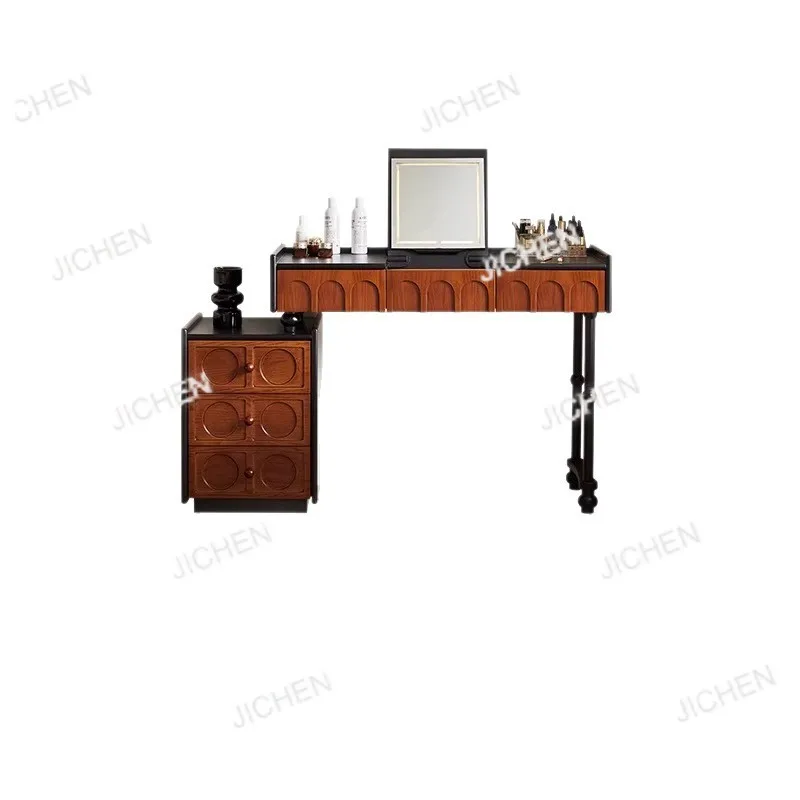 طاولة مكياج فاخرة فاخرة من تأثيث المنزل من Lin's، خزانة دلو مدمجة لغرفة النوم الرئيسية، حديثة #5