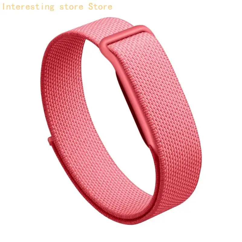 Atmungsaktives Ersatzarmband für die Verwendung mit der Bit Air Smartwatch, Textilarmband mit verstellbarem Wickeldesign für – Detail 3