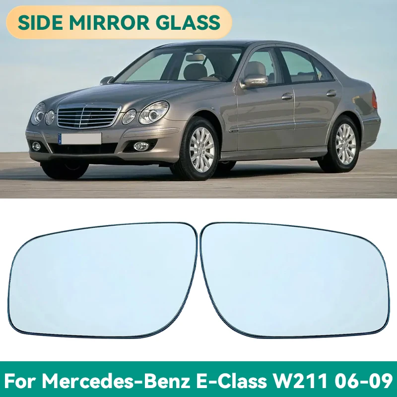 

Glass rear view mirror with heating,left and right rear view mirror for Mercedes-Benz E-Class W211 2006 2007 2008 2009