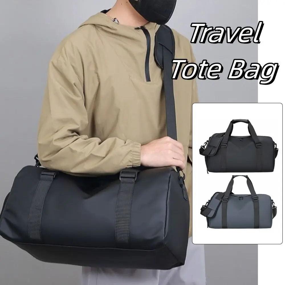 حقيبة تدريب اليوغا من قماش أكسفورد بسعة كبيرة بلون سادة حقيبة لياقة رياضية متعددة الوظائف لتخزين الأحذية الفردية #1