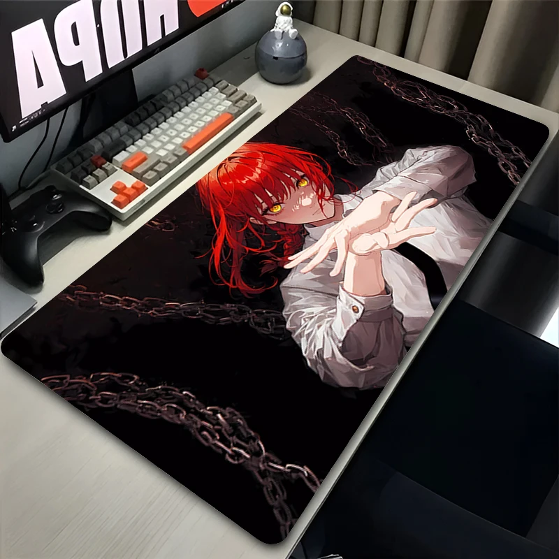 Chainsaw Man Mouse pad non-slip rubber large table pad computer accessories keyboard pad Kawaii Anime Game PC carpet Mousepad