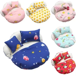 Ob11 Doll Cartoon Round 1/12BJD Bed Suit Kawaii Doll Bed Sleeping Bag Mattress For YMY ,Obitsu 11,P9, 1/12 Bjd Doll, Gsc, Molly