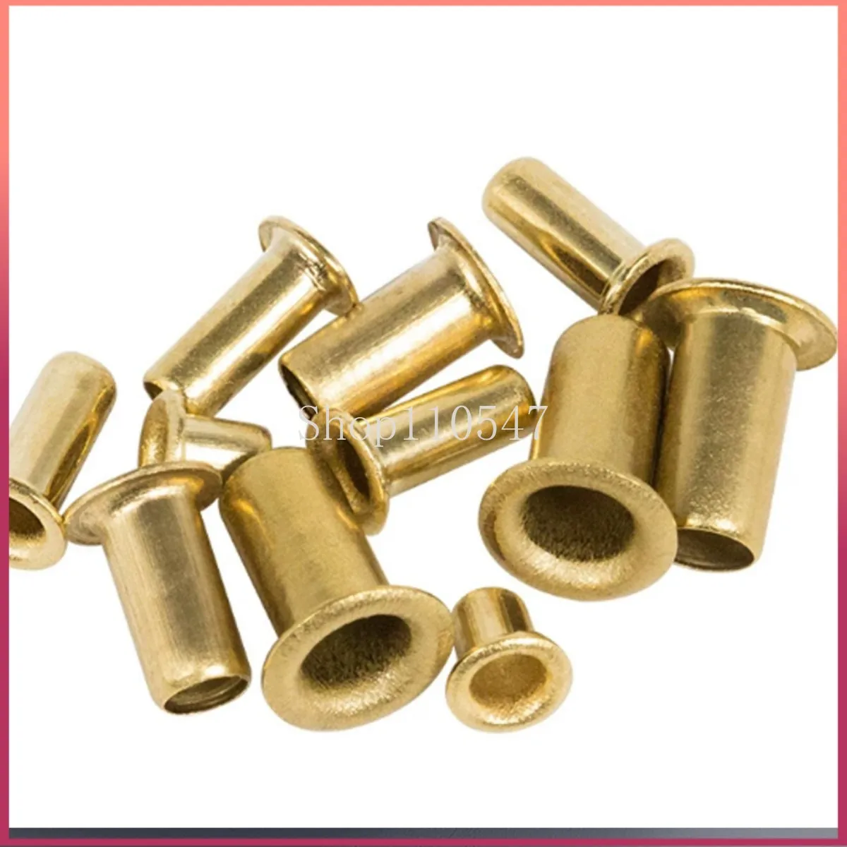 20Pcs - 300pcs Brass Eyelet Hollow Tubular Rivets Through Nuts Hole Grommets M0.9 M1.3 M1.5 M1.7 M2 M2.3 M2.5 M3 M3.5 M4 M5 M6