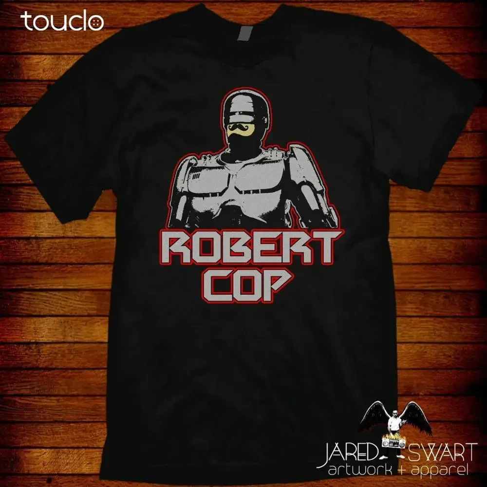 Robert Cop Funny Parody T-Shirt Robert Cop 2 Action Figure Mens Pink Shirt Custom Aldult Teen Unisex Digital Printing Tee Shirts