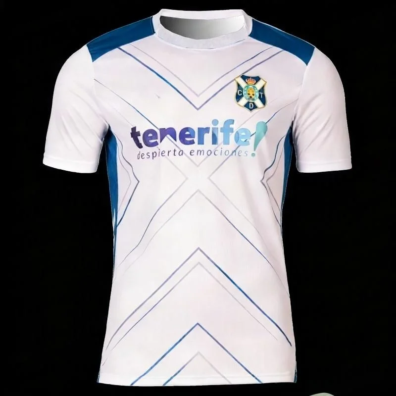 2026-27 New CD Tenerife Men Football Jersey 3D Print Y2K Oversized Family Clothing T-shirt Daily Training Street Style Outfit