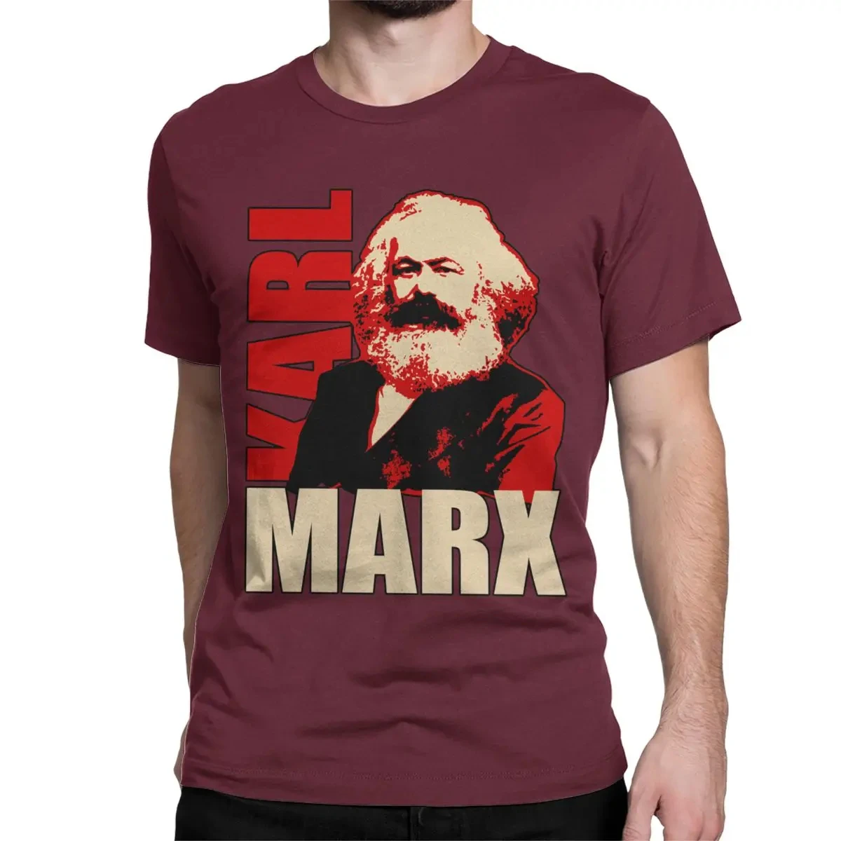 Karl Marx Socialist T-Shirt for Men Women Communism Leisure 100% Cotton Tees O Neck Short Sleeve T Shirts Printed Clothes