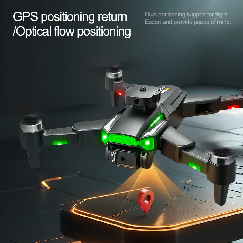 GPS Brushless Drone 8K HD Dual Camera  GPS Drone Intelligent Following Obstacle Avoidance Quadcopter Brushless GPS Drone Toy Gif