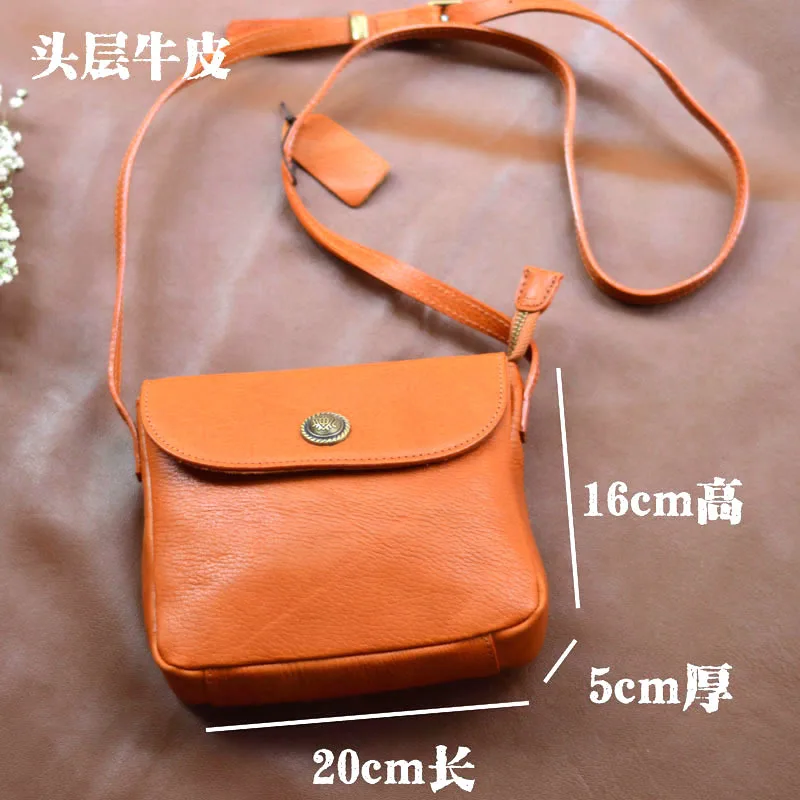 

AETOO Vintage commuter unisex bag Premium Sense pillow bag Leather crossbody bag New all-in-one women's bag cowhide