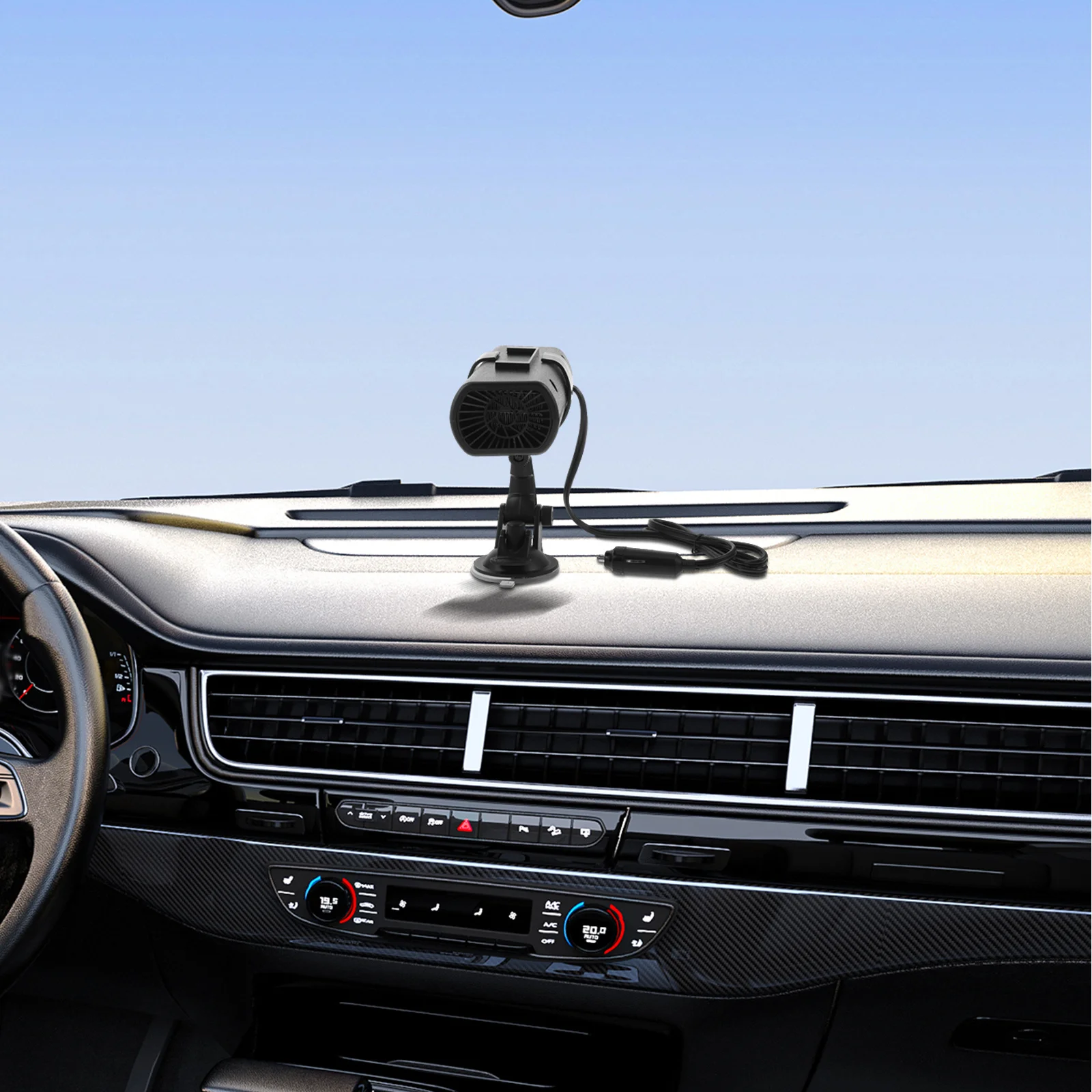 

Portable Car Heater 12V Auto Defroster Fast Heating Windshield Defogger Winter Essentials Quick Defrosting Humidifier Heater