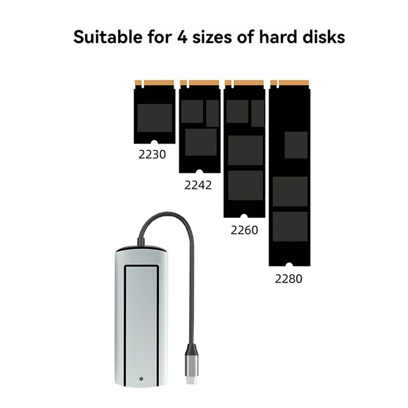 Top-6-In-1 Docking Station PD&USB3.0X3&-Compatible&SSD SLOT Fast Charger For Laptop Computer
