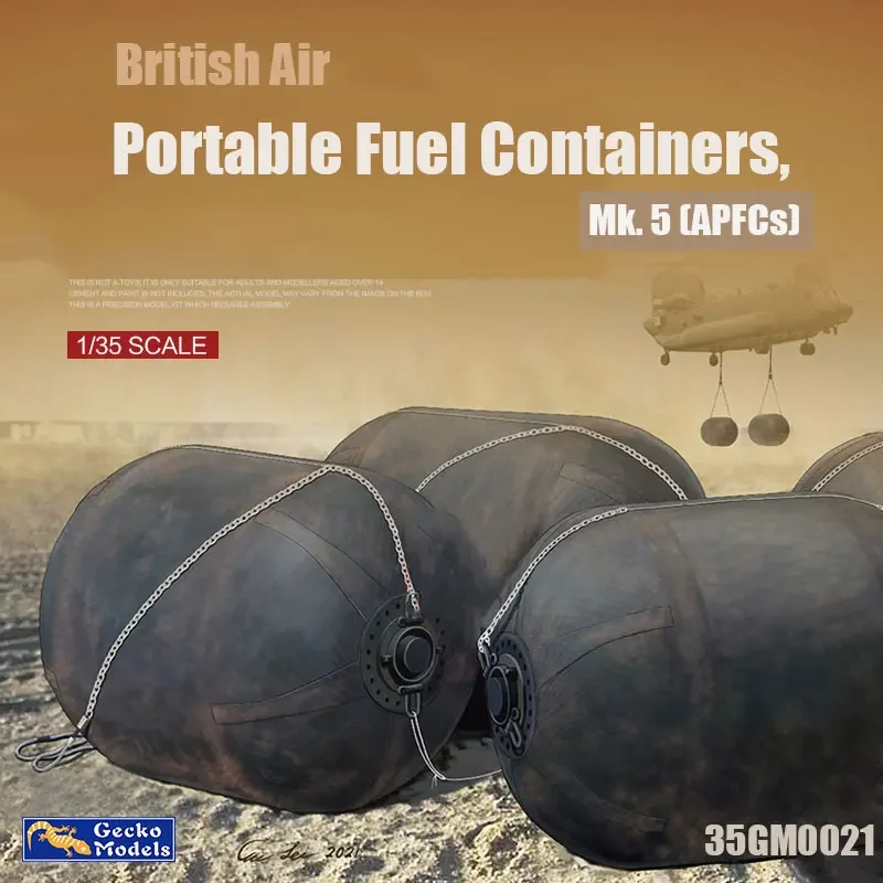 Gecko model 35GM0021 1/35 British Air Portable Fuel Containers, Mk. 5 (APFC) Scale Model Kit