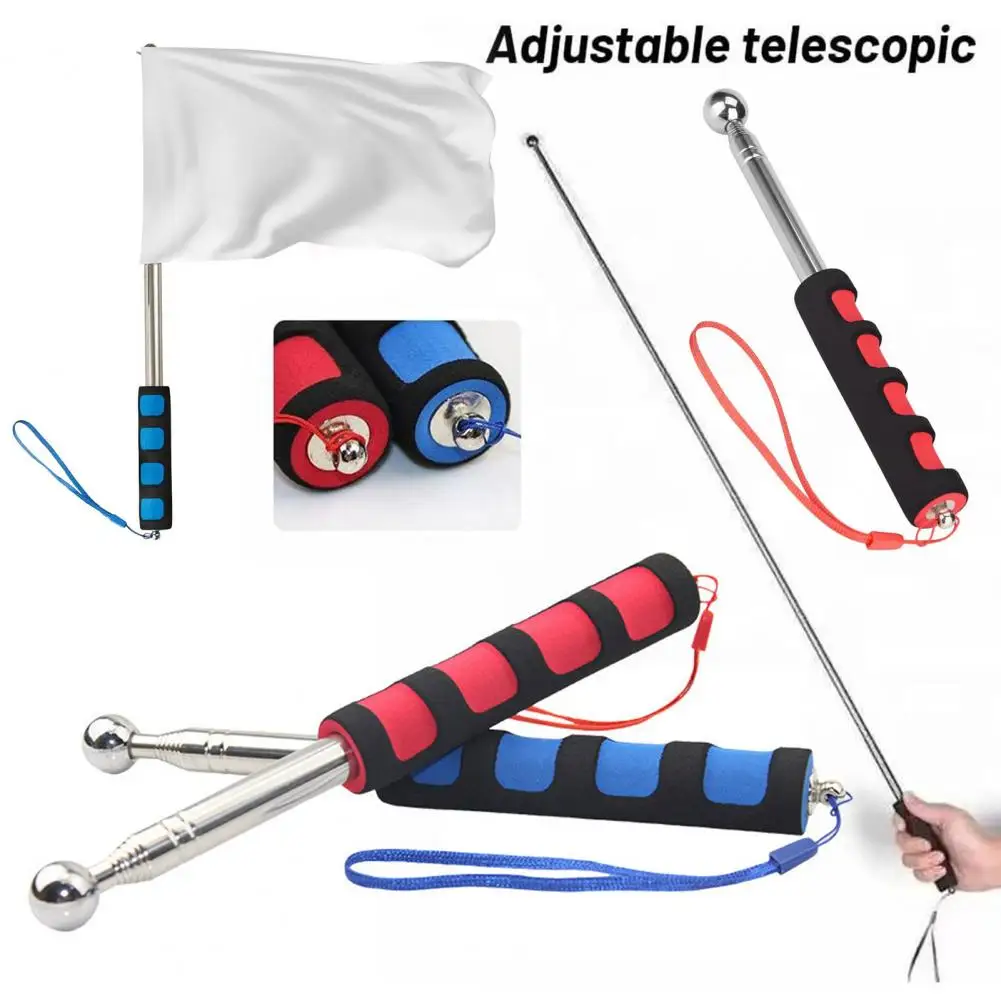 Telescópico Folding Stick para Trekking, vara de autodefesa, pólo telescópico, martelo retrátil, guia, ferramenta de demonstração