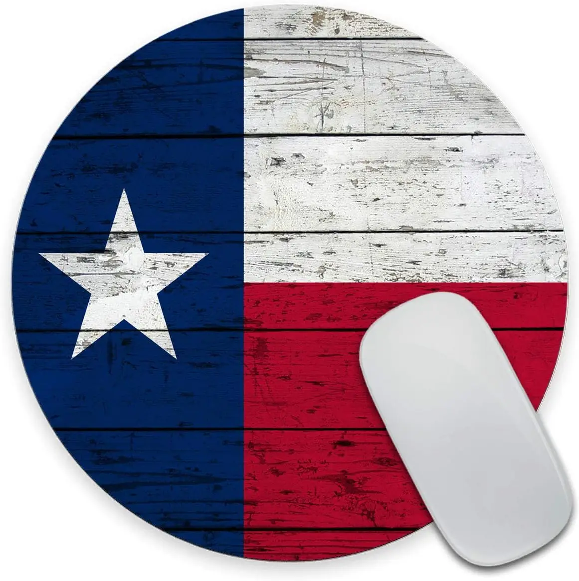 

Round Texas State Flag Mouse Mat Cute Mouse Pad with Design Non-Slip Rubber Base Mousepad Office Mouse Pad 7.9 x 7.9 x 0.12 Inch