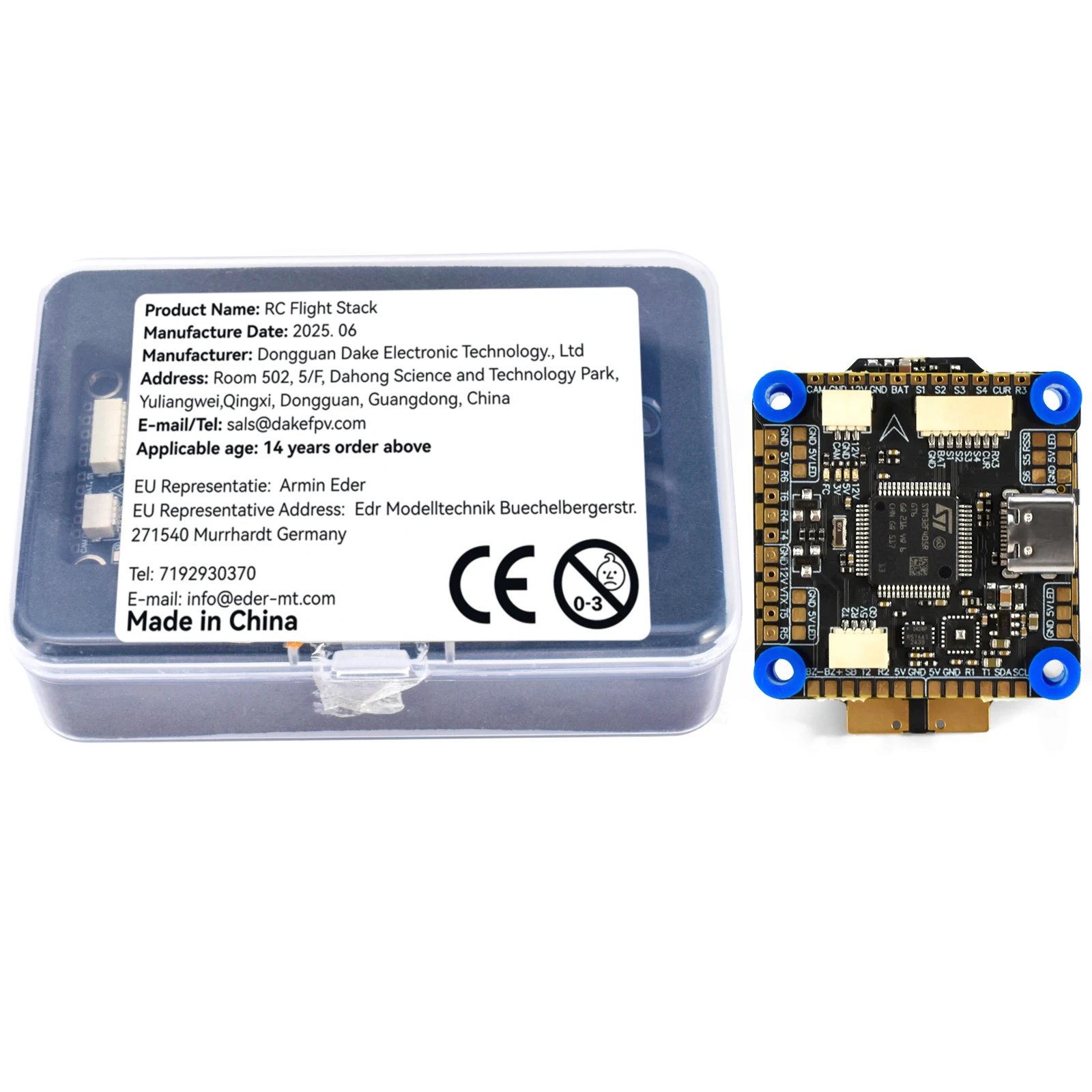 

9IMOD F405 Flight Stack F405 Flight Control 55A/60A ESC 30.5x30.5mm For FPV Racing Drone