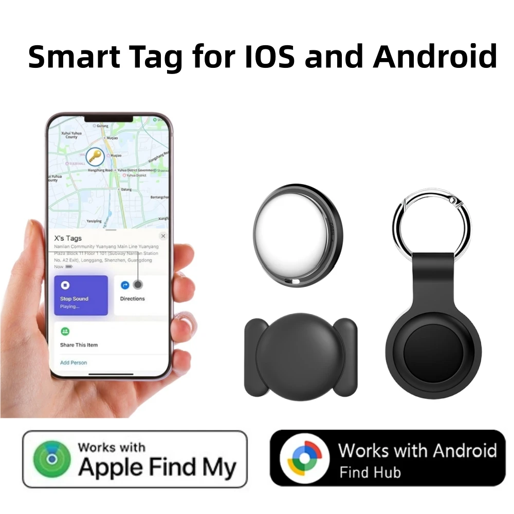 

Mini Hidden GPS Tracker with Magnetic Case – Anti-Loss Locator for Car, Wallet, Pet, Works with iOS Find My & Google Find Hub
