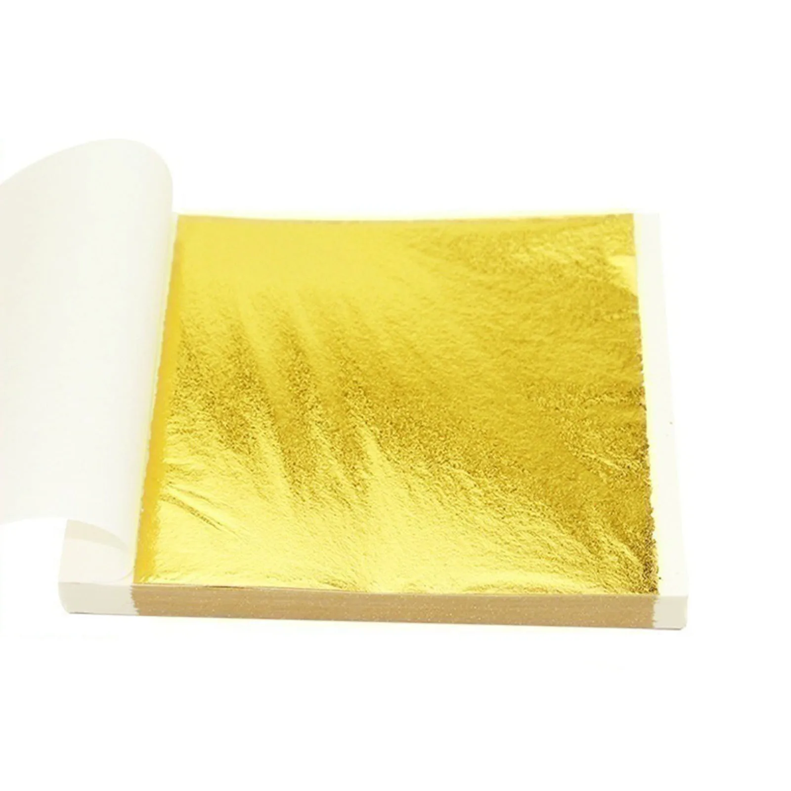 200pcs Gold Foil Leaf Paper Sheets Foil Paper Decorating Gilding Furniture for Jewelry Making Nail Art Gilding Crafting Paint