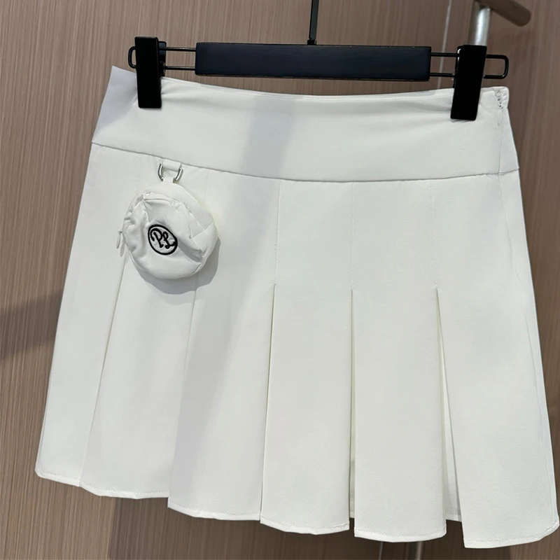PL Women Golf Clothing Sunscreen Long Sleeve Polos Tops Ladies High-waisted Pleated Skirt Ice Silk Cooling Golf Sporty Suit view 5