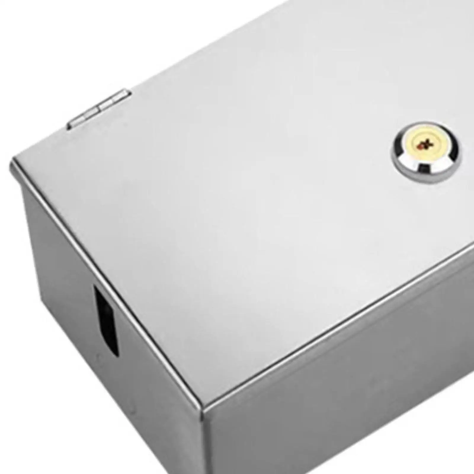 Stainless Steel Weatherproof Electric Socket Case Lockable Anti Theft Security Box for Outdoor Connection Protection