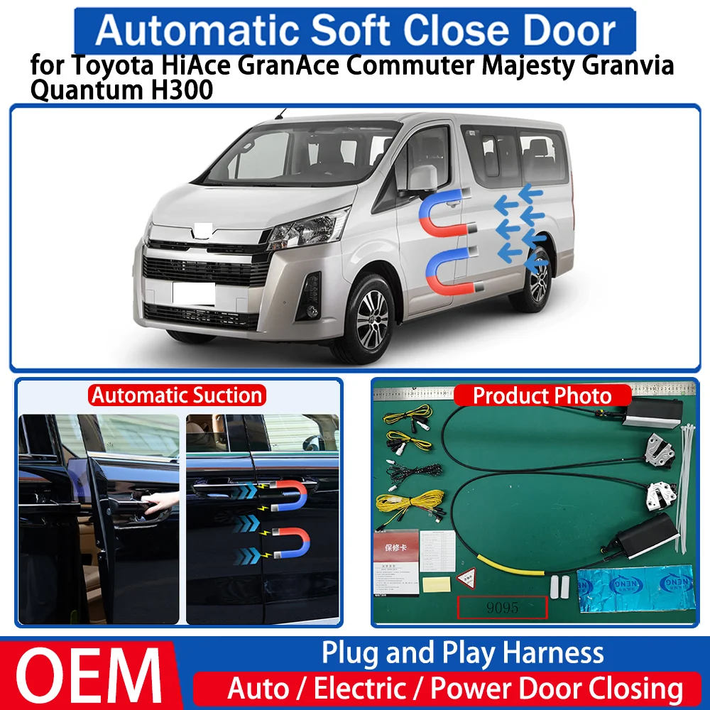 

for Toyota HiAce GranAce Commuter Majesty Granvia Quantum H300 Car Automatic Soft Close Door Electric Suction Auto Power Closing
