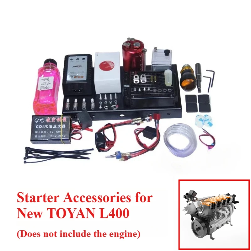TOYAN L400 Engine Starting Accessories 14CC Inline Four Cylinder Four Stroke Engine Model Kit Model Toy FS-L400BGC