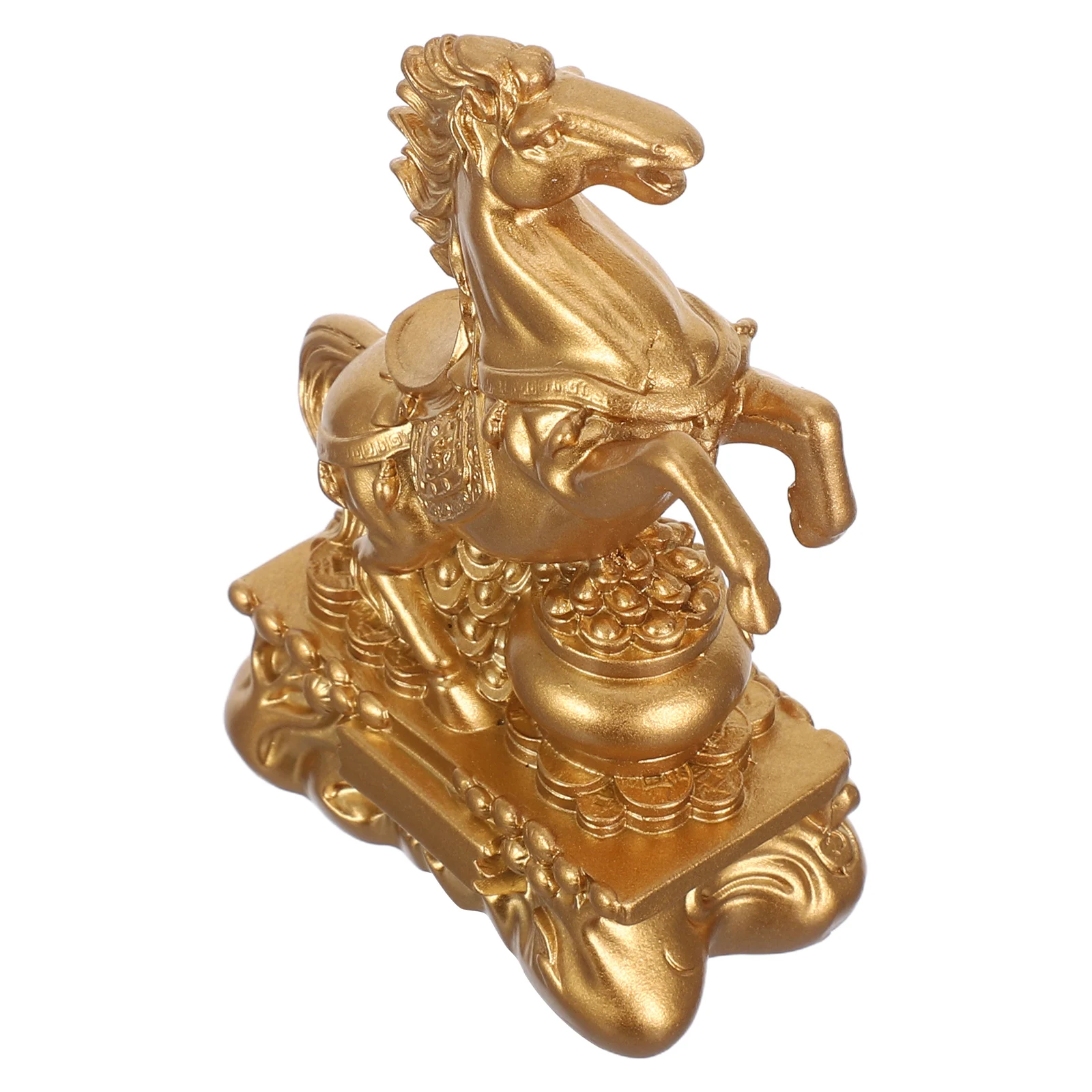 

Feng Shui Zodiac Resin Horse Standing Sculpture Prosperity Wealth Success Decor Home Office Chinese New Year Zodiac Horse Statue