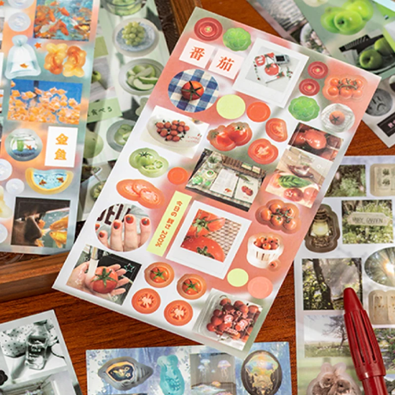 Mr.Paper kawaii لحظة فلاش الإطار قطع فيلم ملصق كتاب سكرابوكينغ ملصق الأطفال هدية للطلاب لوازم مكتبية #3