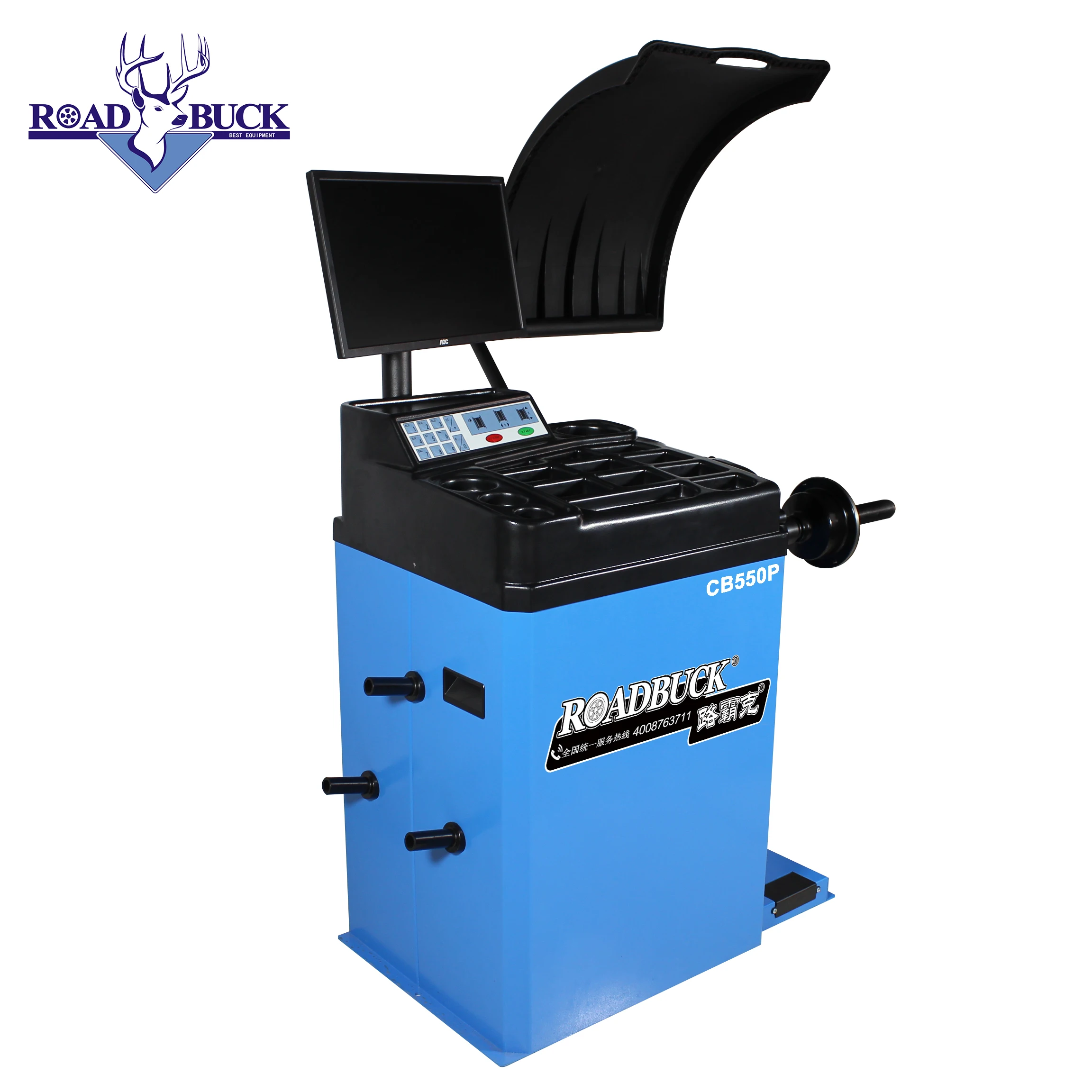 Multi-functional wheel balancing machine with laser detection wheel balancer