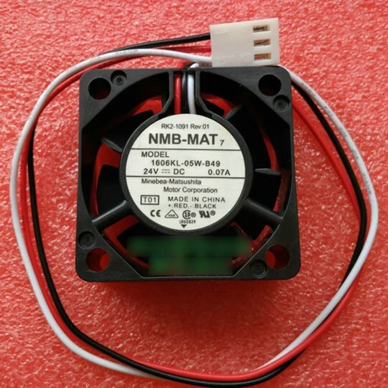 

Новый вентилятор охлаждения инвертора NMB 1606KL-05W-B49 DC24V 0.07A, 3-контактный # QW