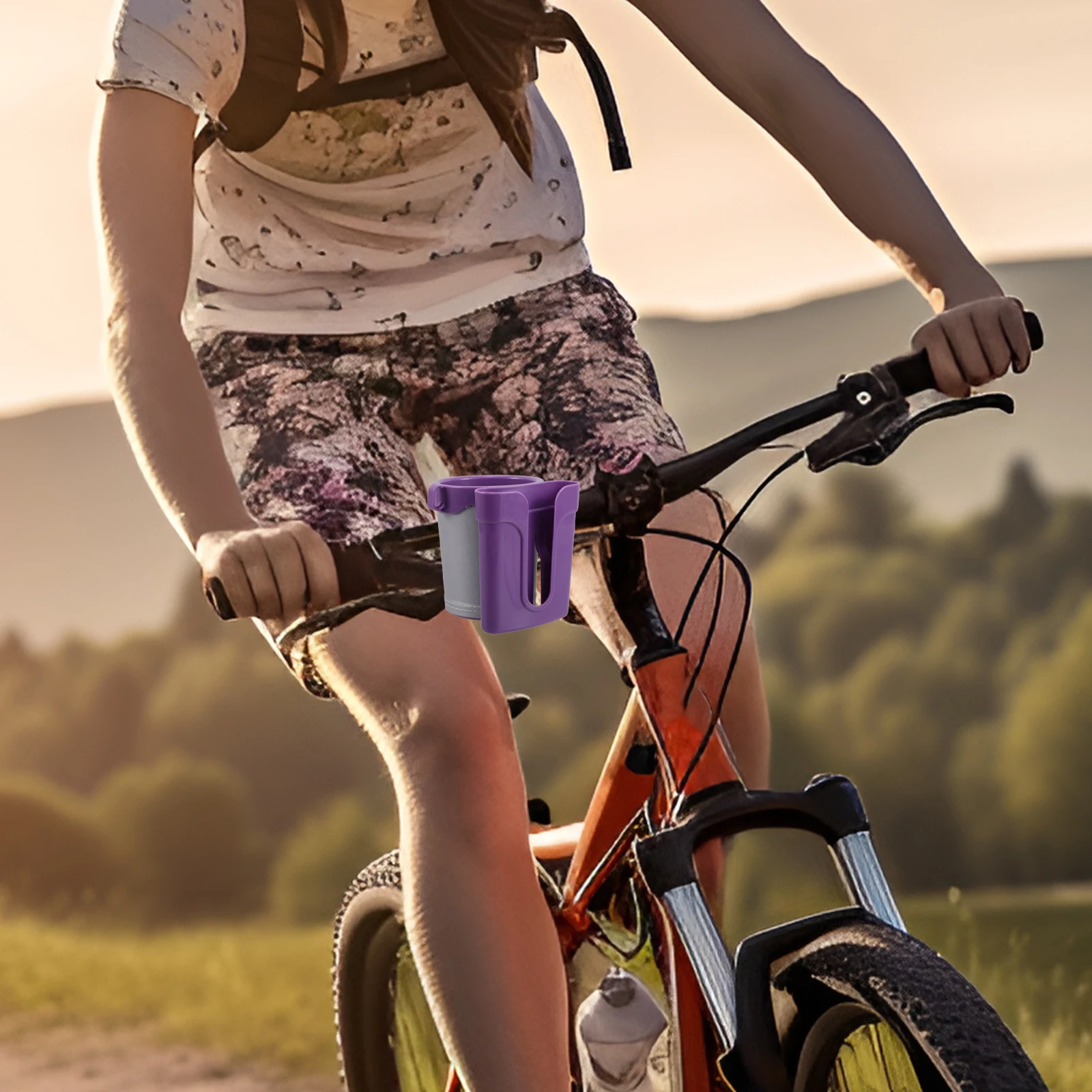 

1PC Bicycle Cup Holder Multifunctional Phone Water Bottle Bracket Stable Secure Easy Install Lightweight Portable Outdoor