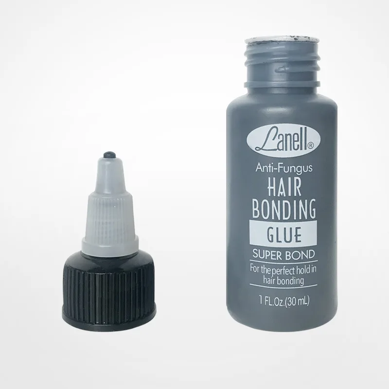 30ml ラネル プロフェッショナル ブラックヘアボンディンググルー - 抗真菌強力ホールド (レースウィッグ、ウィーブ、かつら、ヘアエクステ用)