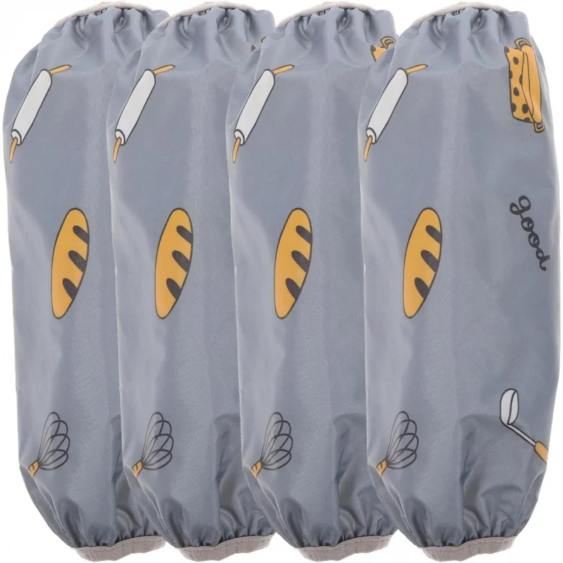 

2pair Waterproof Arm Sleeves Household Cuff Guard Cleaning Arm Protector Reusable Sleeves Kitchen Arm