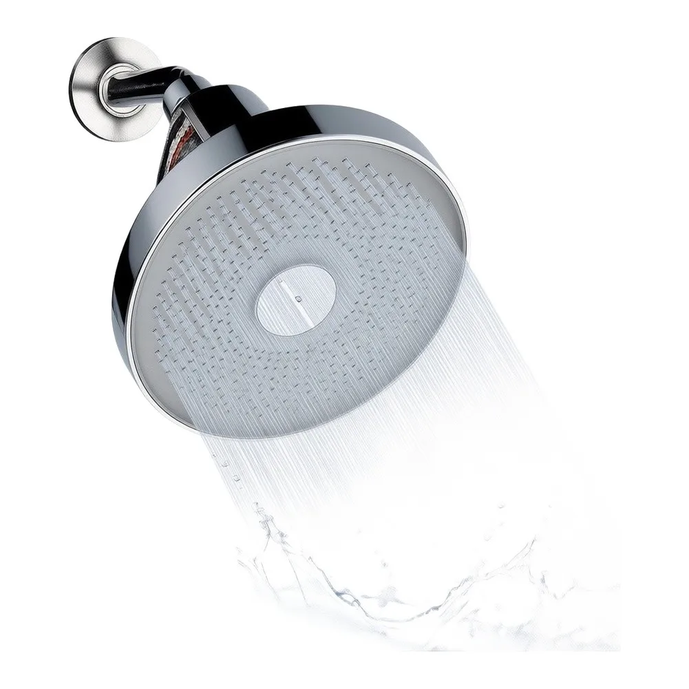 for Rain Shower Head 6 Inch Diameter High Pressure Design Featuring 25 Layer Filtration for Hard Water Applications