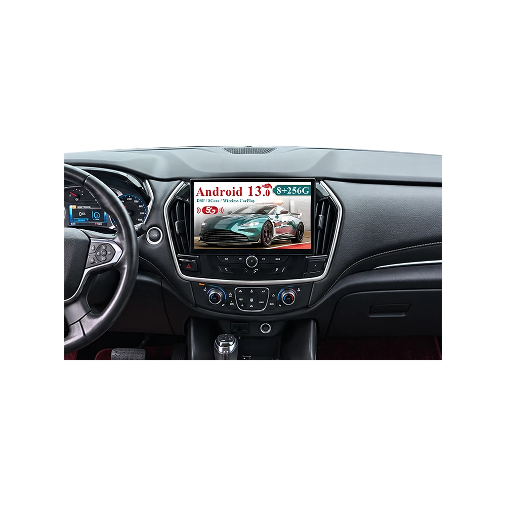 11.6inch Screen Android 13.0 Car Stereo for Chevrolet Traverse (2014–2023) Built-In Wireless CarPlay & Android Auto, GPS Navi