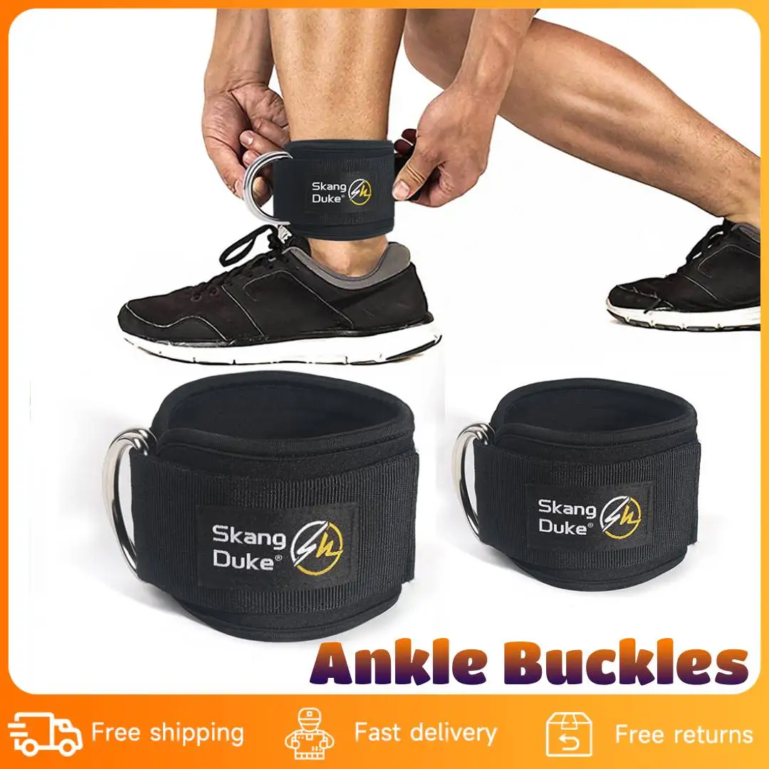 1-5PCS Adjustable Padded Ankle Wrist Cuffs Padded Straps D-Ring Glute Kickback for Gym Pulley Anklet Ideal for Glutes Exercises