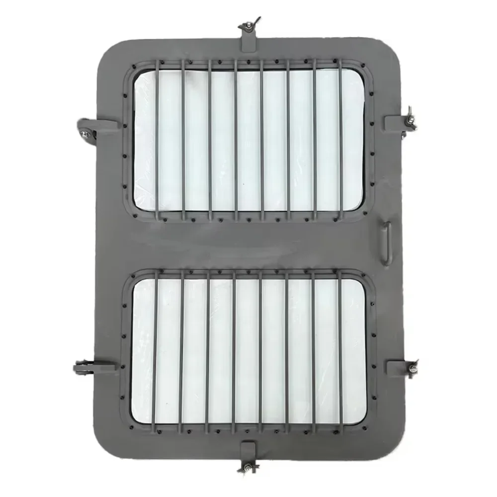 Steel boat fittings Trapezoidal hatch Marine skylight Tempered glass window for yacht or ship