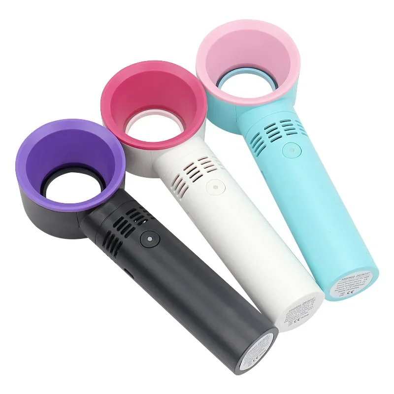 Ventilador usb consumo de eletricidade máquina meteorológica órgão beleza ferramentas de maquiagem carregamento cílios secador planta cílios postiços bladeless
