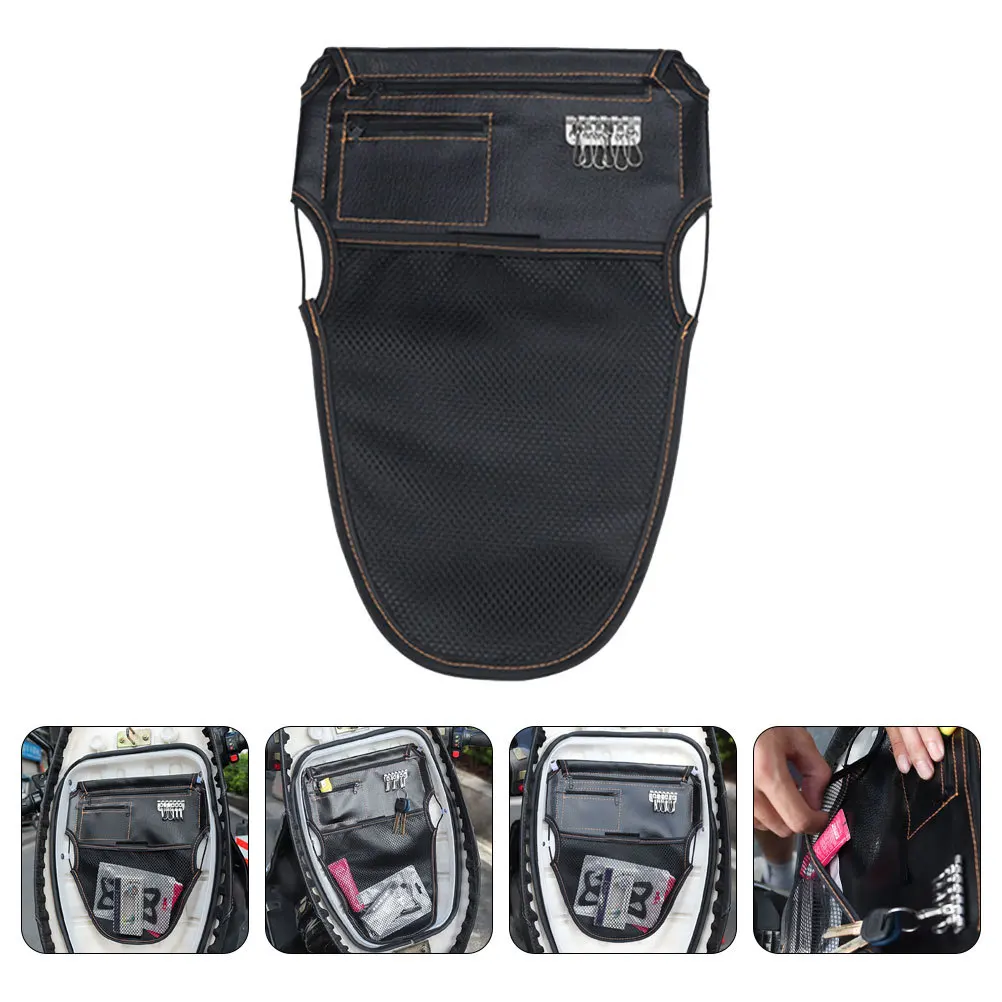 

Motorbike Seat Organizer Large Capacity Multifunctional Seat Bag Easy to Install and Remove Ideal for Commuting Weekend Trips