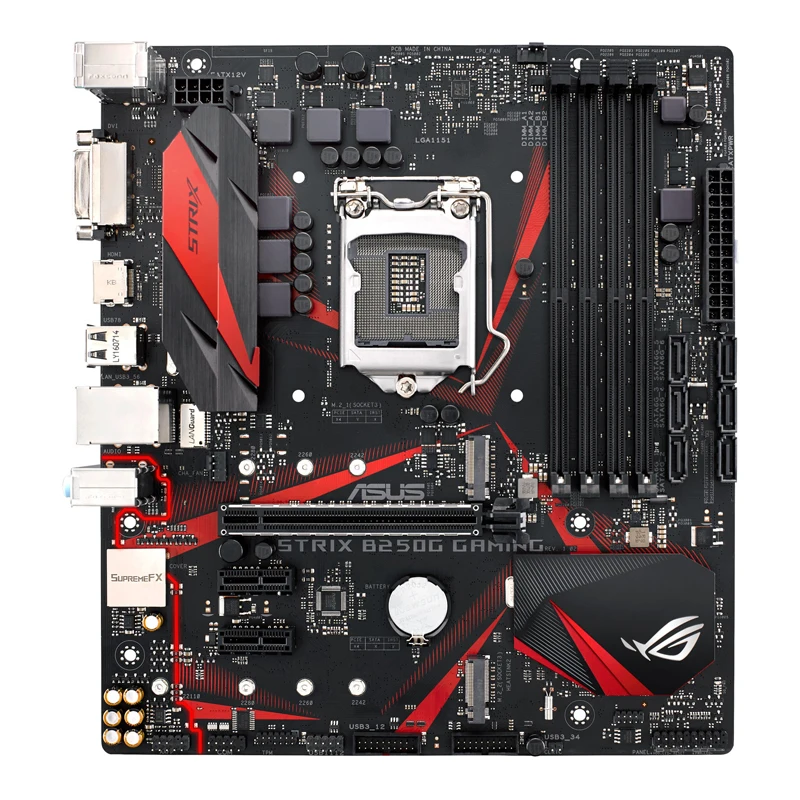 Asus – carte mère ROG STRIX B250G GAMING, 64 go DDR4, DVI, HDMI, usb 2.0, LGA 1151, pour ordinateur de bureau, livraison gratuite