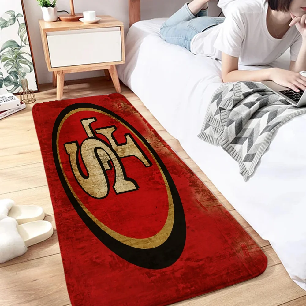 San Francisco 49ers Outdoor Mat Bedroom Mats Home Garden Aesthetic Room Rug Entrance Carpet for Kitchen Rugs Foot Bath Door Bed