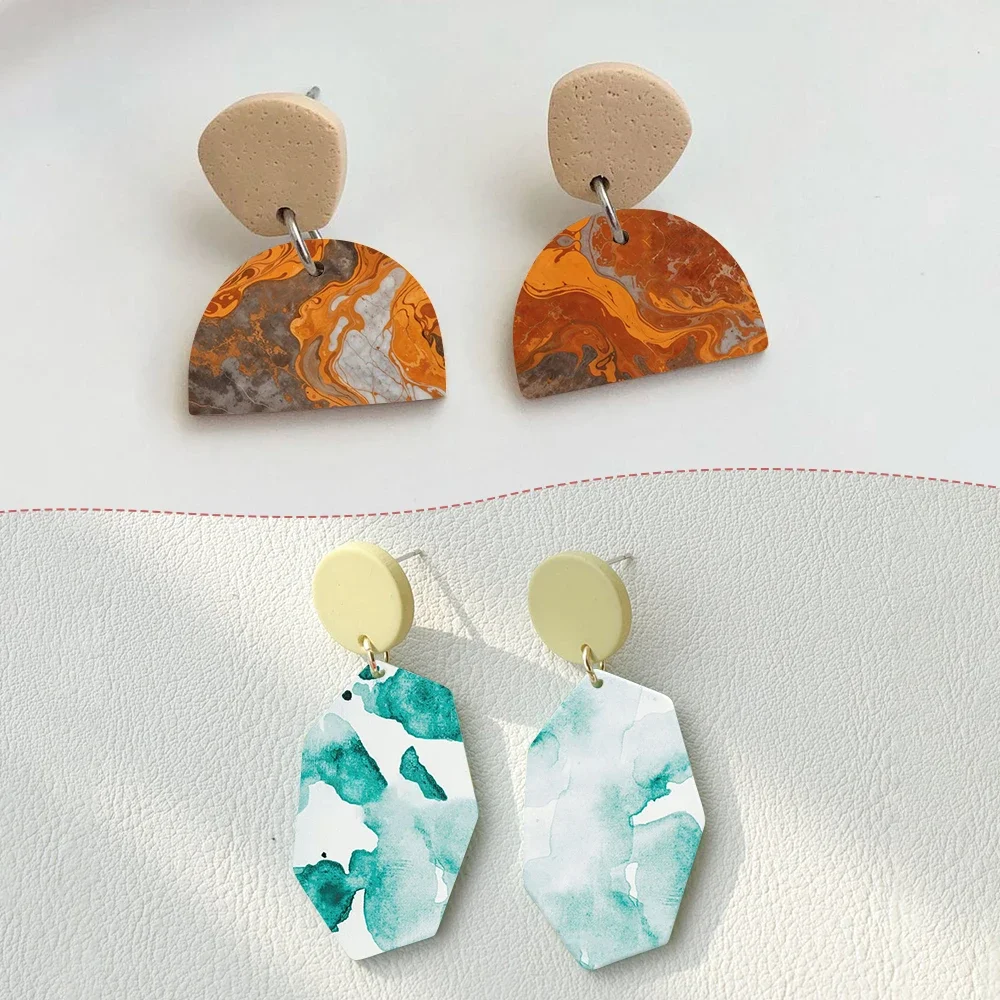 زهرة الرخام نمط بوليمر كلاي نقل الألوان المائية ورقة النقش الطباعة النمذجة ورقة السيراميك الحرفية الفخار صنع أداة #2