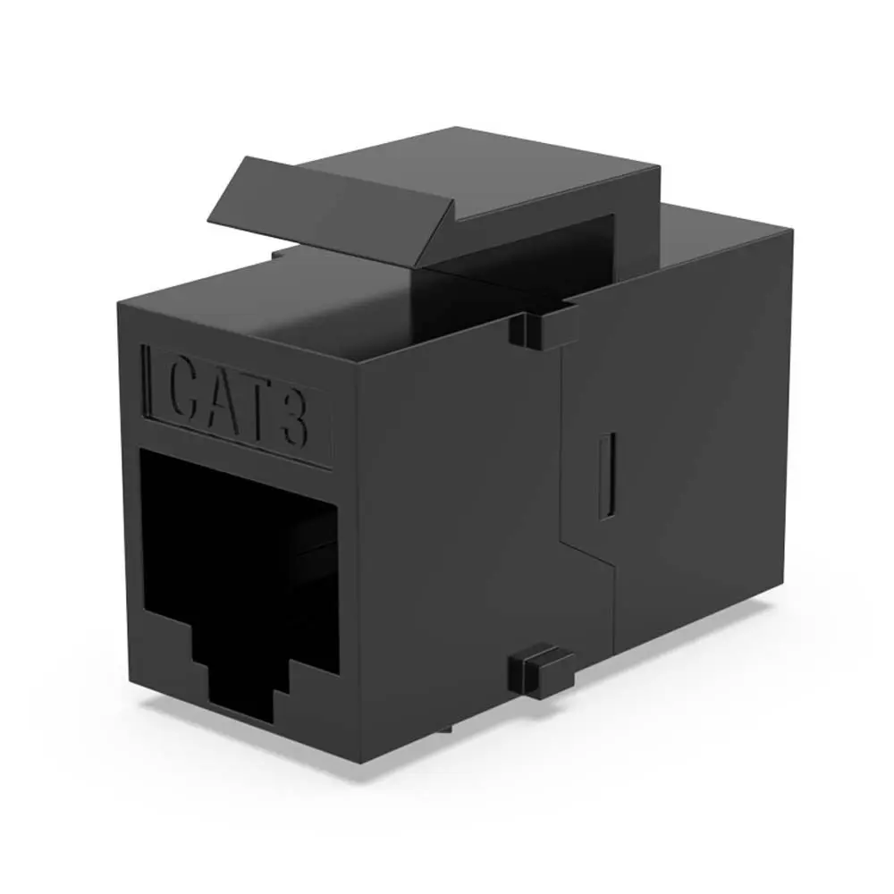 

Cable Adapter Dual Straight Head Network Cable Connectors RJ11 Extender Plug RJ11 Connector Straight Through Telephone Module