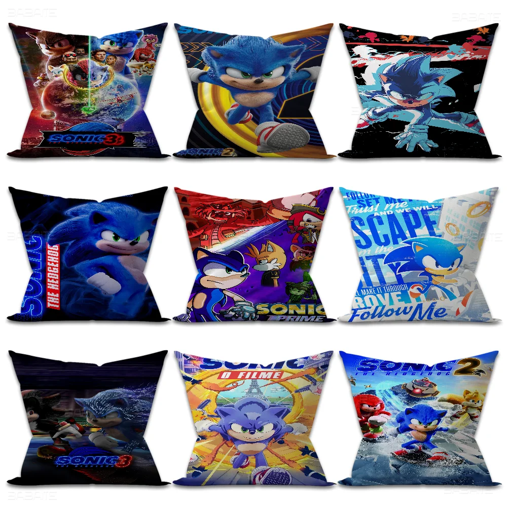 Supersonic-S-Sonic-Game Pillow Cover For Bedroom Room And Living Room Sofa Decorative Cushion Cover