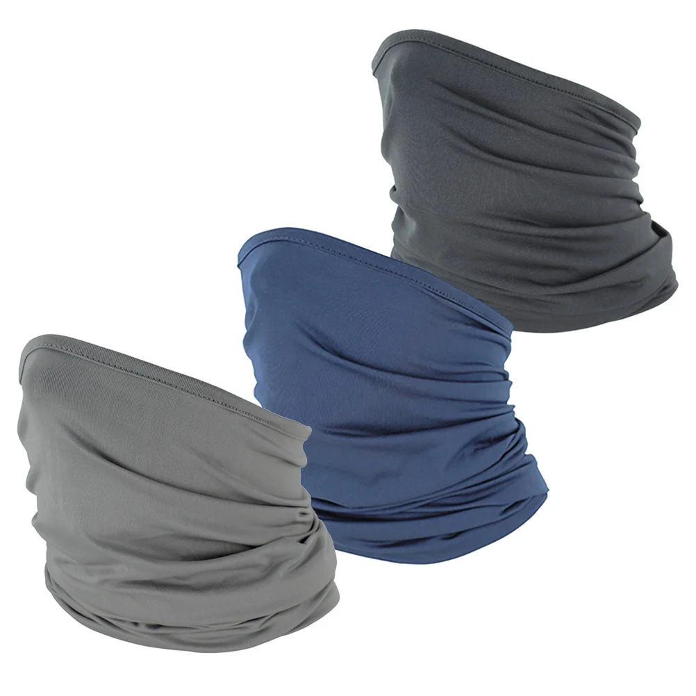 

3Pcs Outdoor Multi-Use Face Neck Gaiter Soft Abrasion-Resistant Bandana for Sports Casual Wear Hiking Running Riding Neck