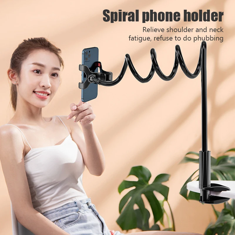 Universal Mobile Phone Holder Flexible Lazy Holder Adjustable Cell Phone Clip Home Bed Desktop Mount Bracket Smartphone Stand